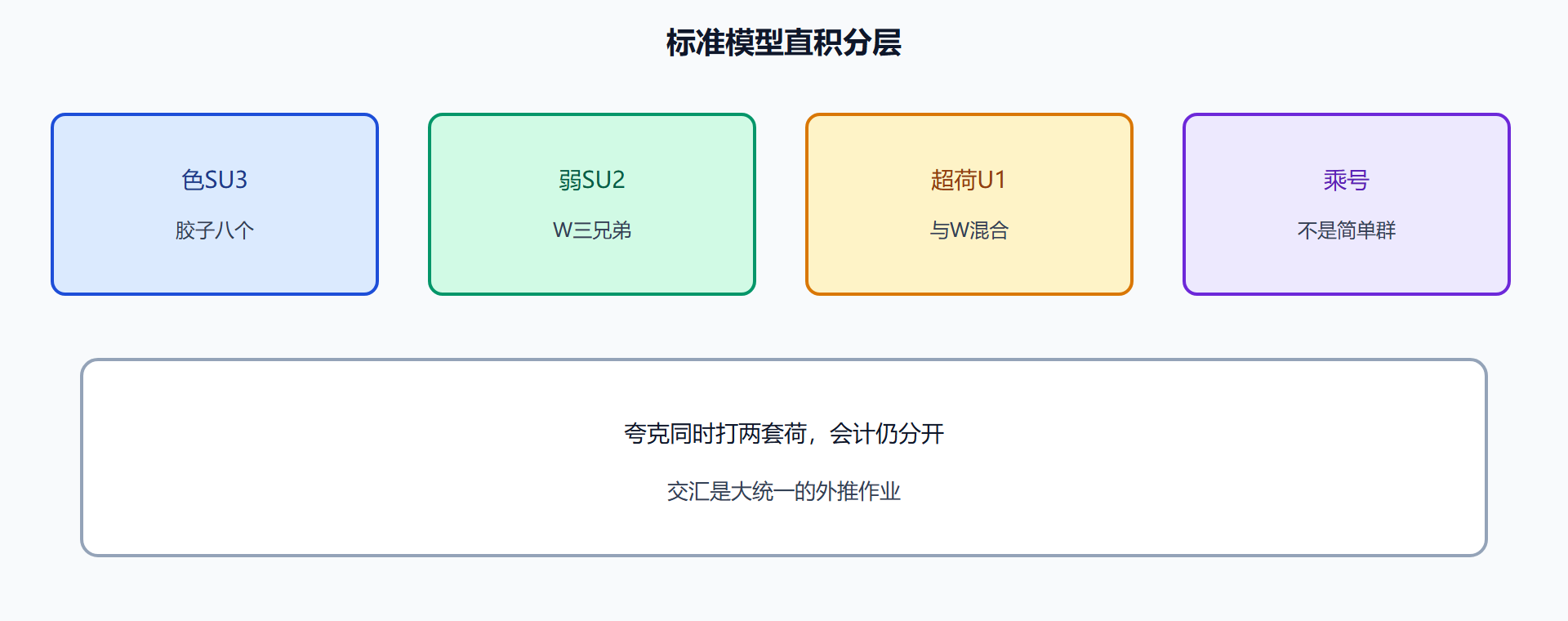 图 标准模型直积分层