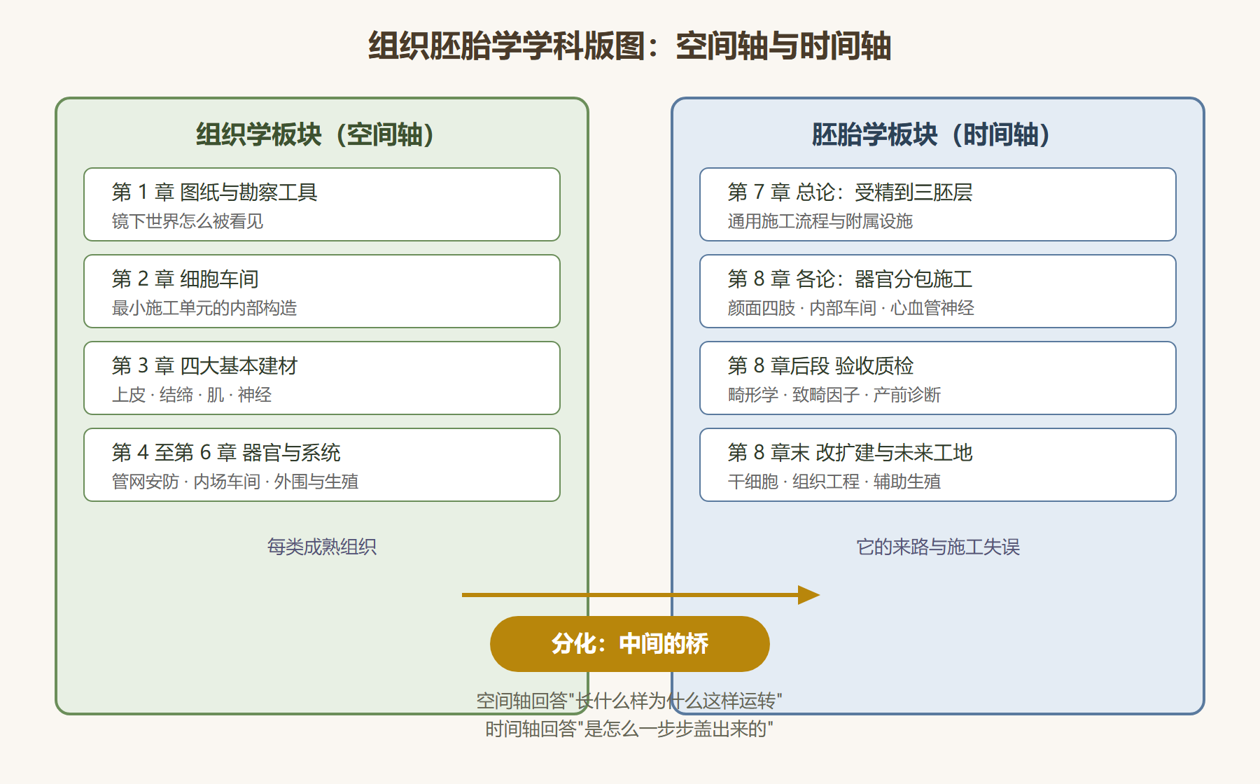 图：组织胚胎学学科版图