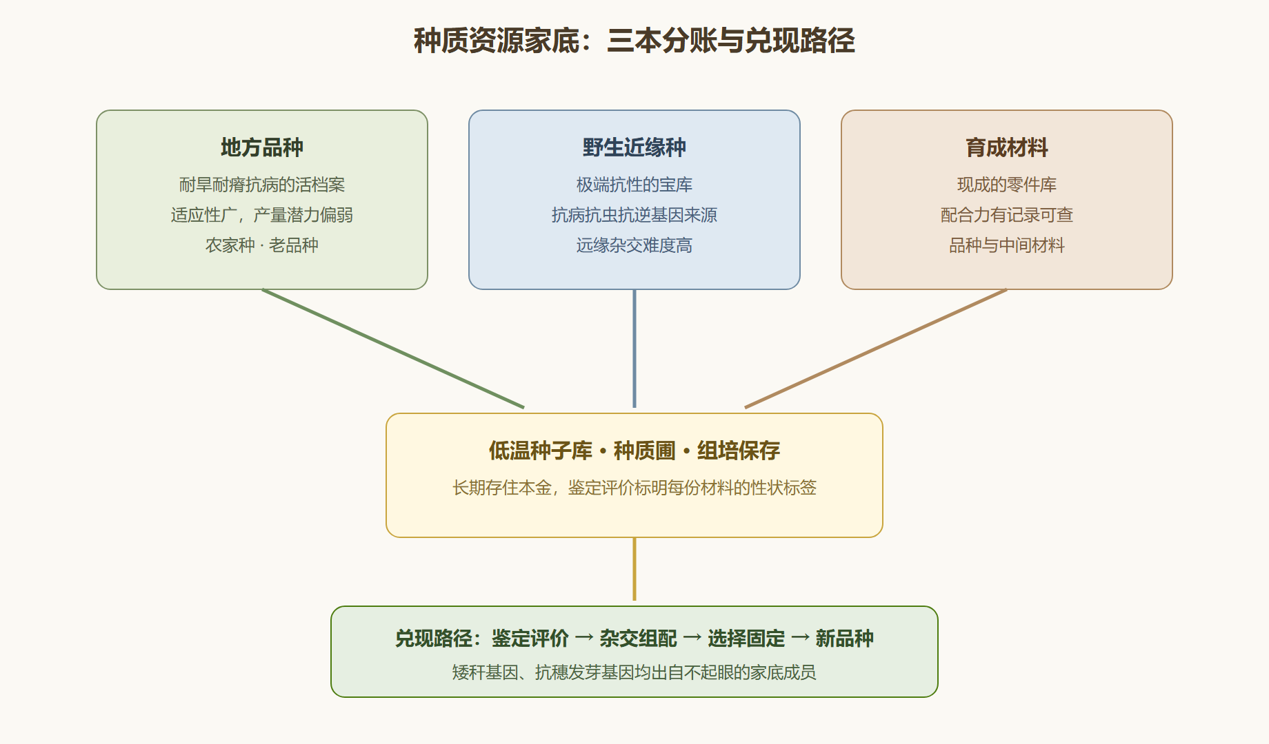 图：种质家底与性状挖潜地图
