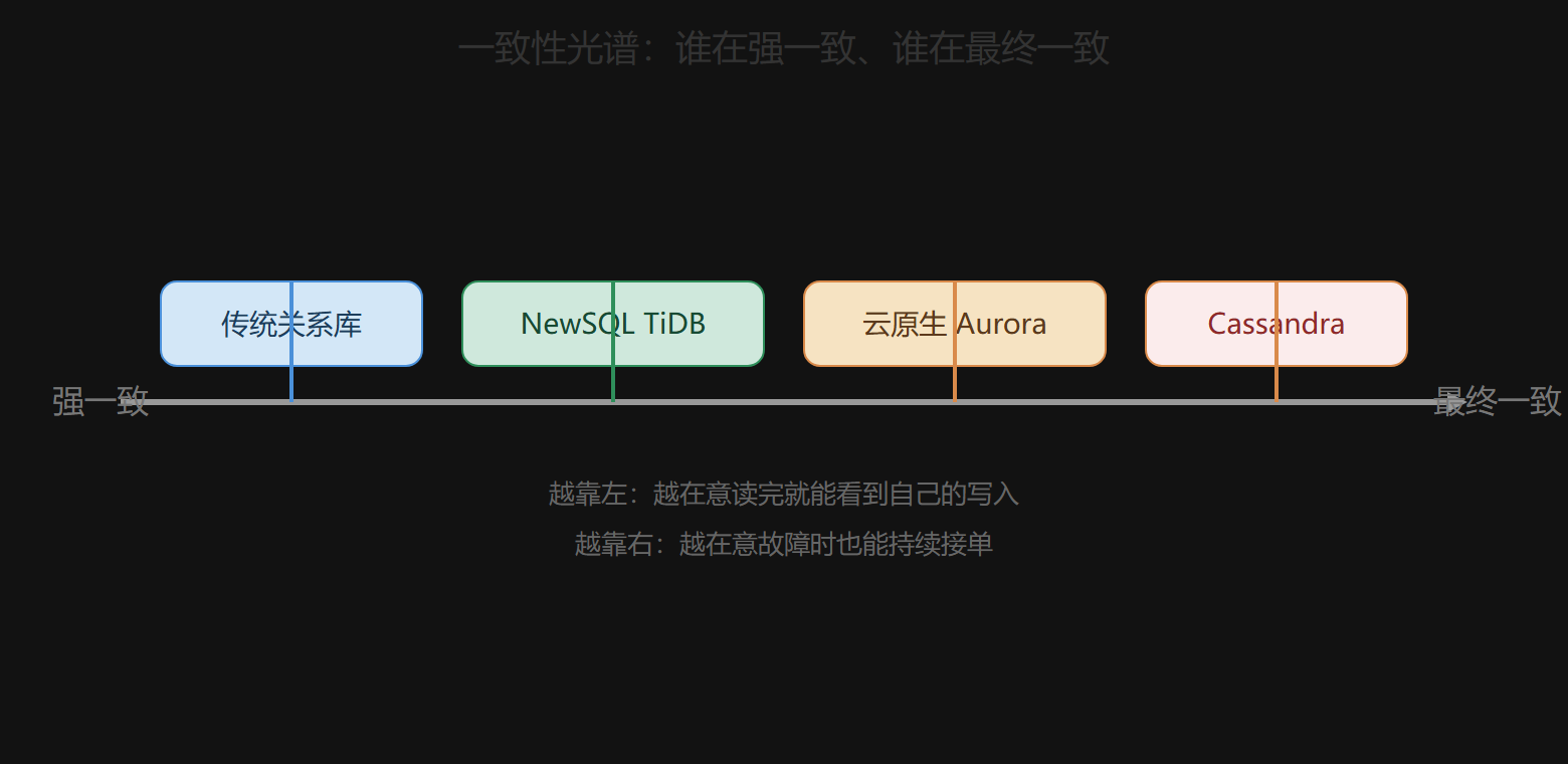 从强一致到最终一致的产品谱系