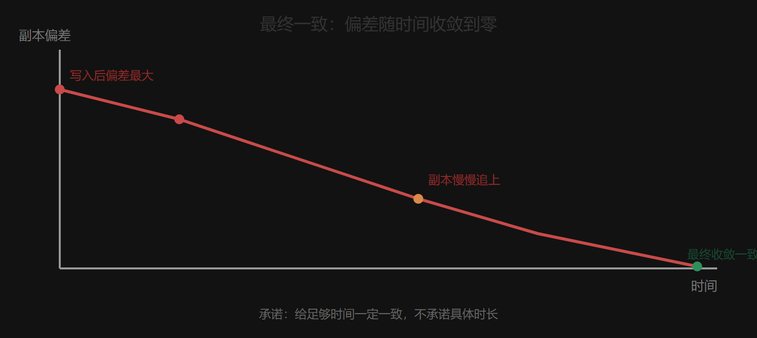 最终一致：偏差如何随时间收敛