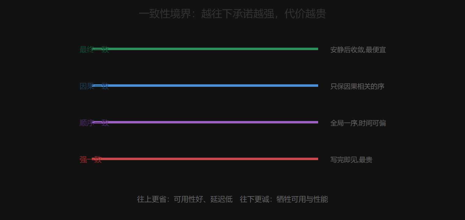 一致性四级：强度与代价的阶梯