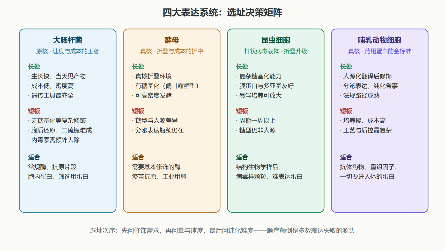 图：四大表达系统对比矩阵