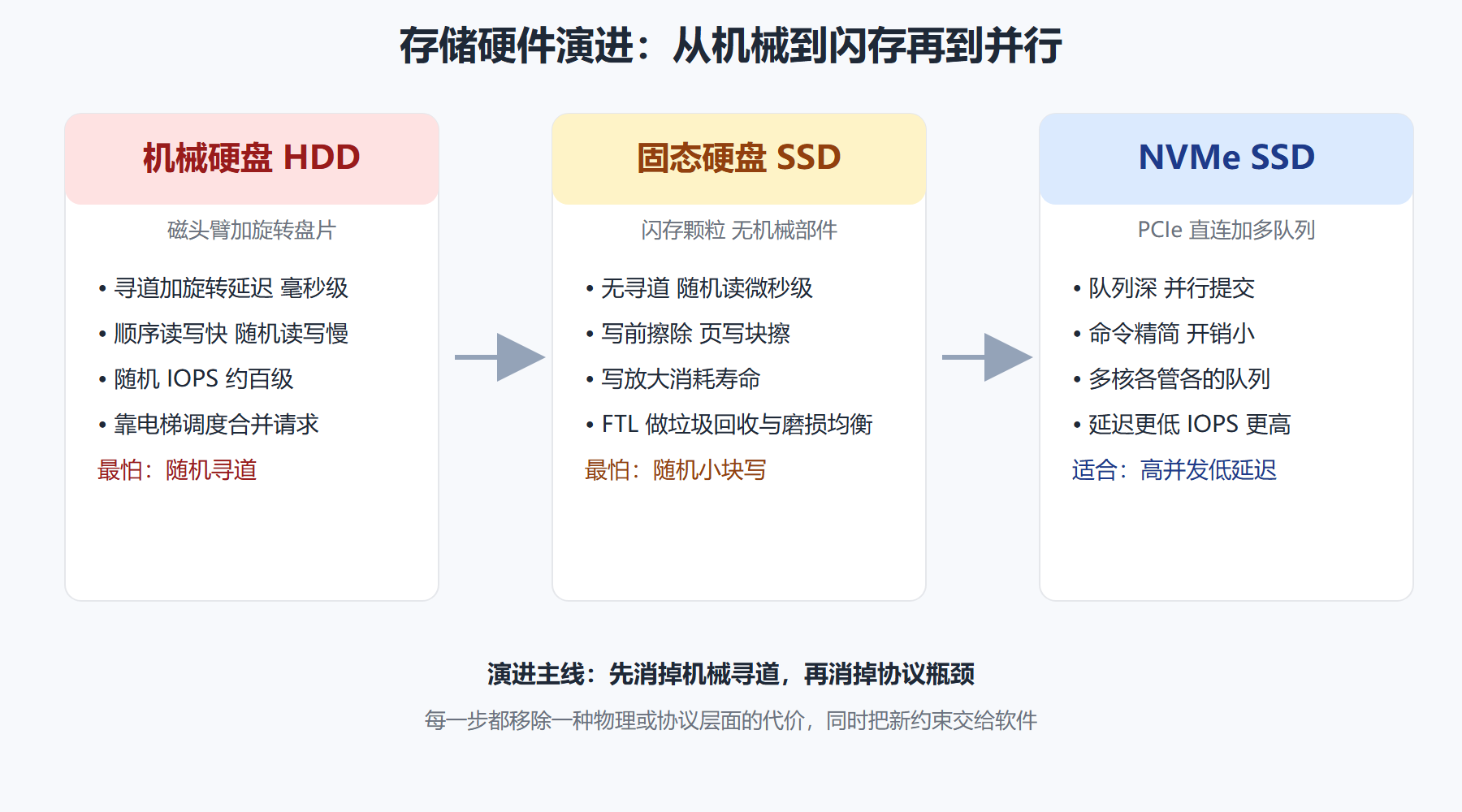 图1-2 存储硬件演进