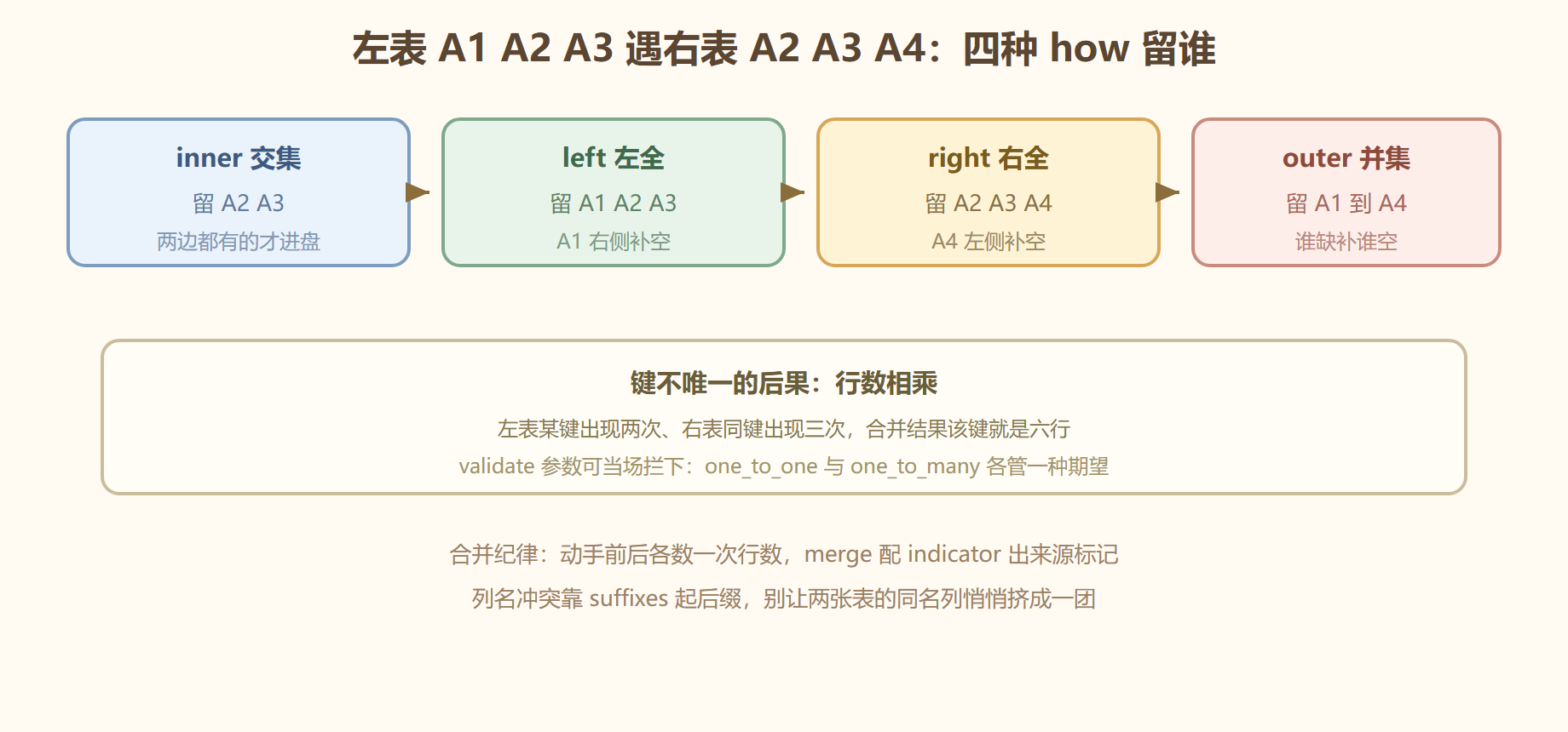 图 merge 四种 how 的对位结果