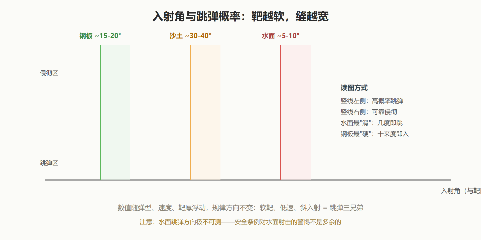 图：临界角与靶材的关系