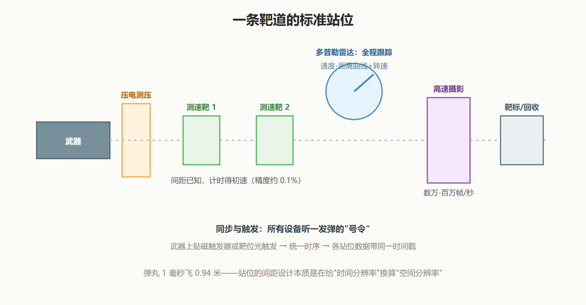 图：靶道测量系统的布置