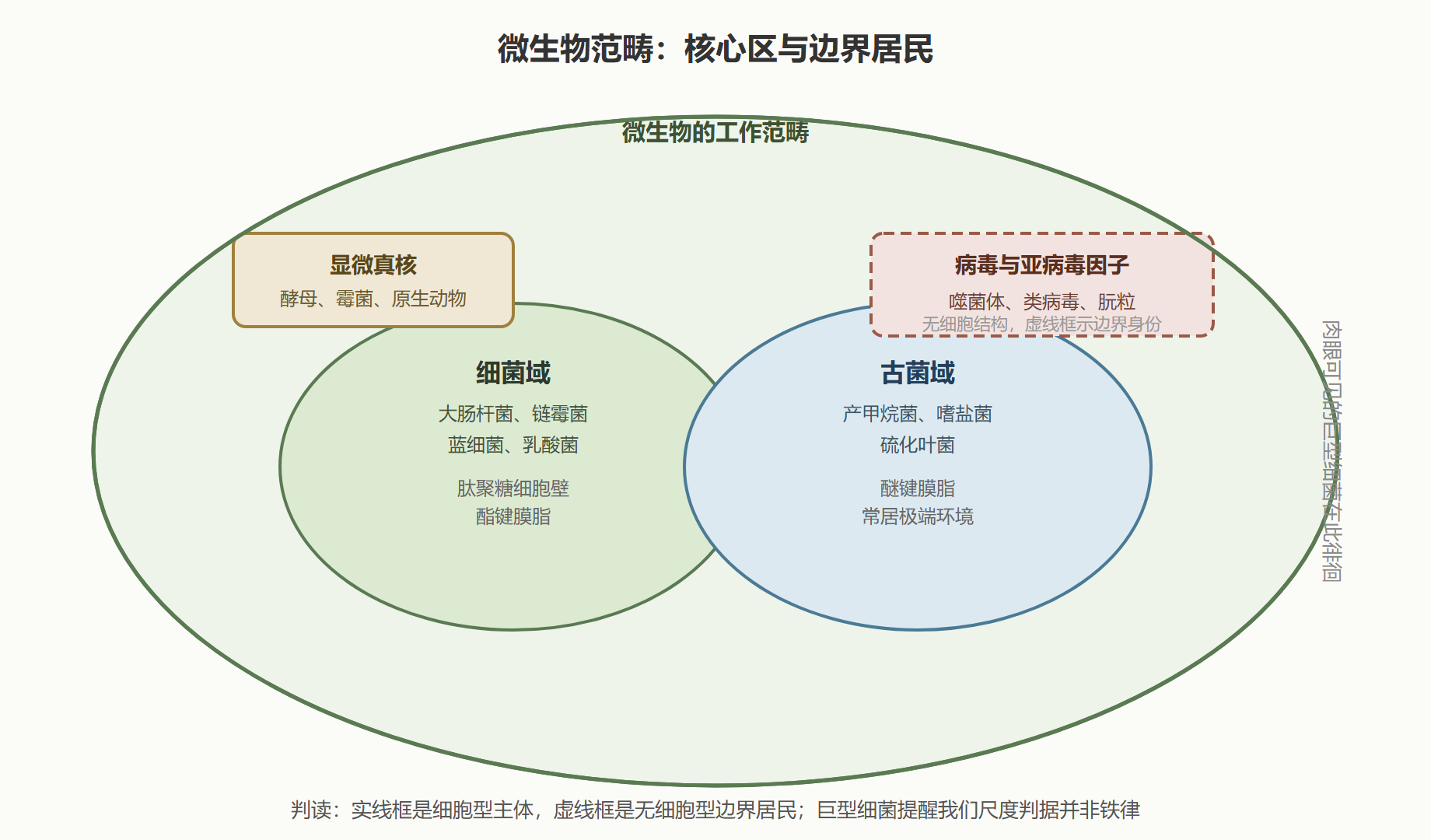 图 1 微生物范畴的地形图