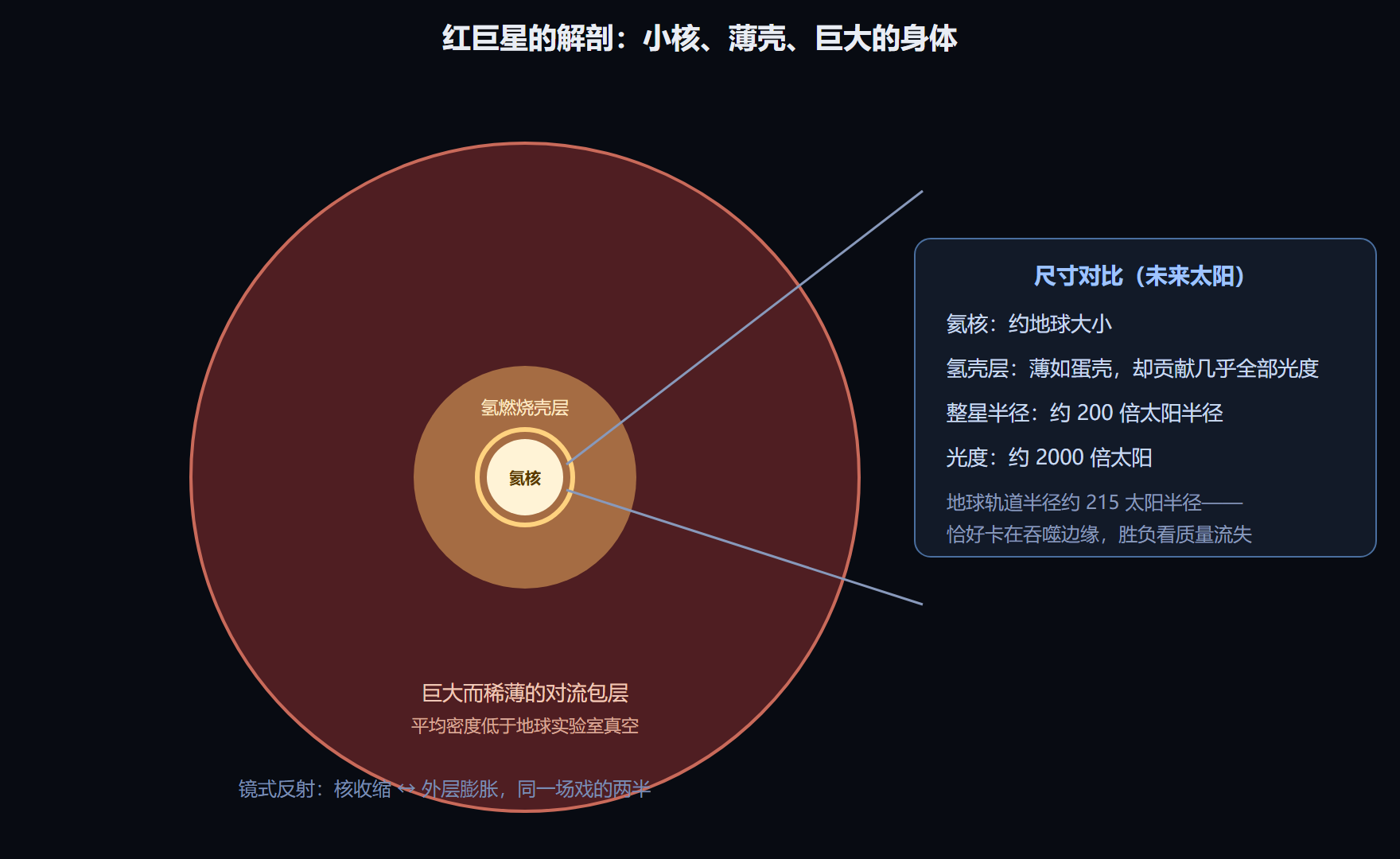 红巨星的解剖结构