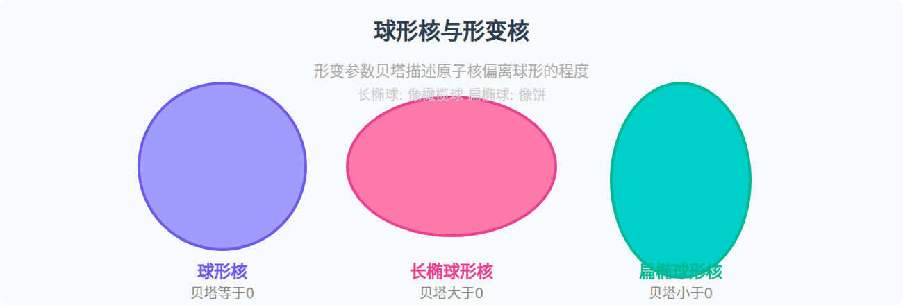 图:球形核与形变核对比