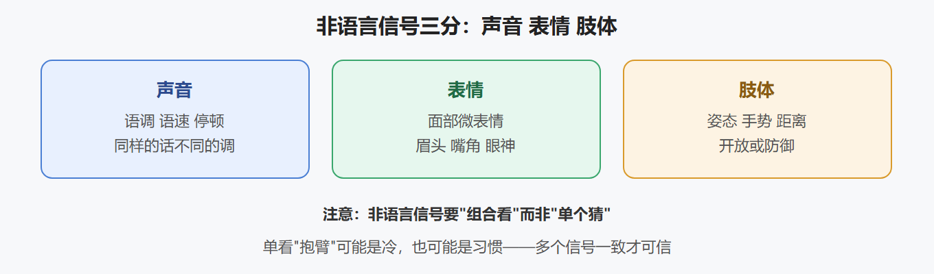 2.1 非语言信号的三类