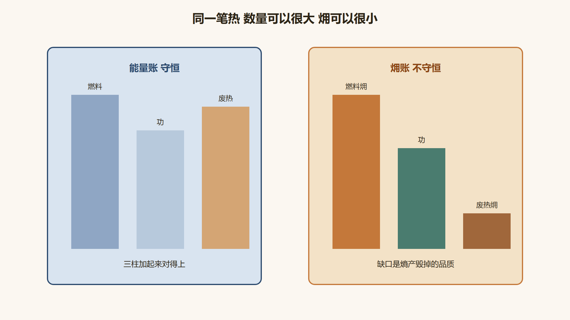 图 能量数量与能量品质不是同一根柱子