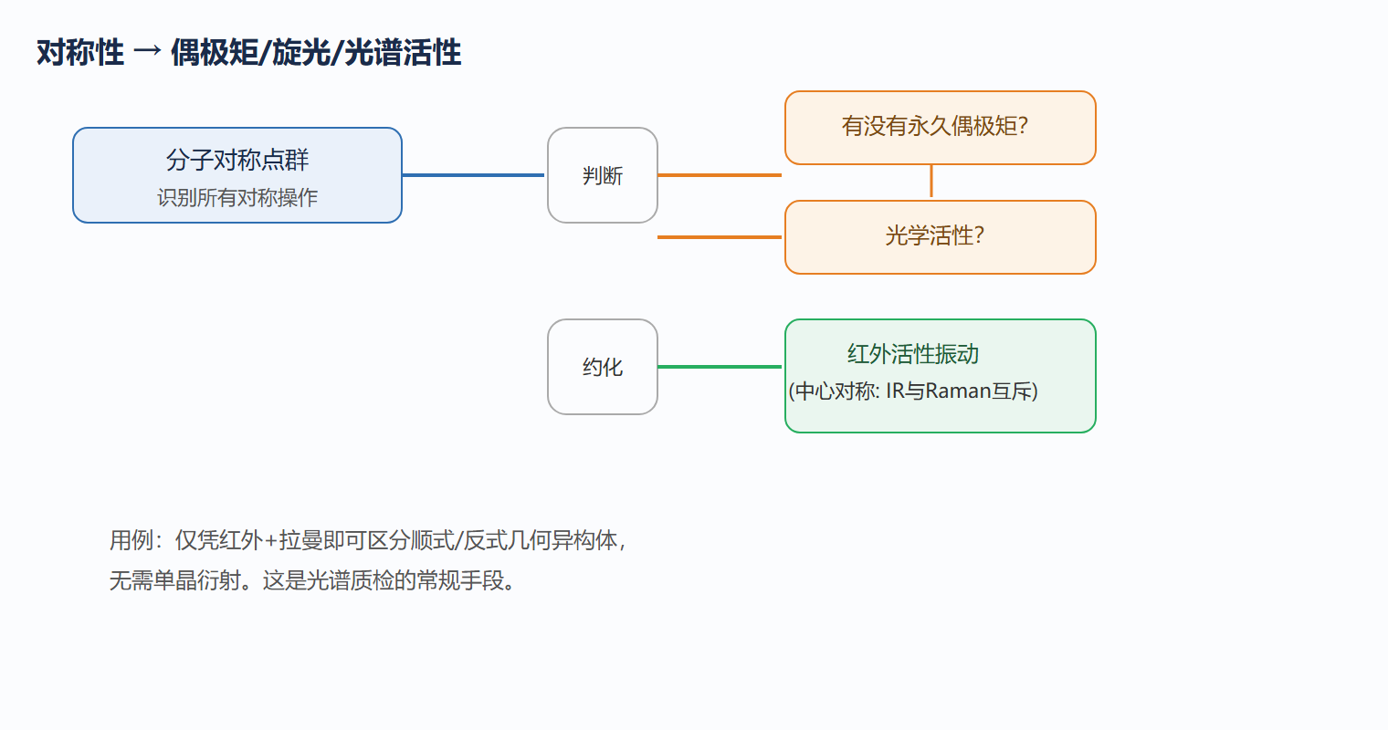 3.3 图：对称性如何决定光谱活性