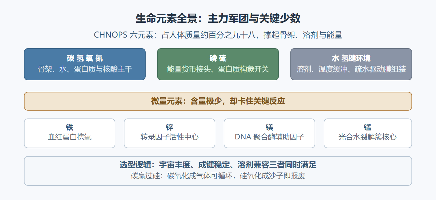 图 2-1：生命元素全景——主力与关键少数