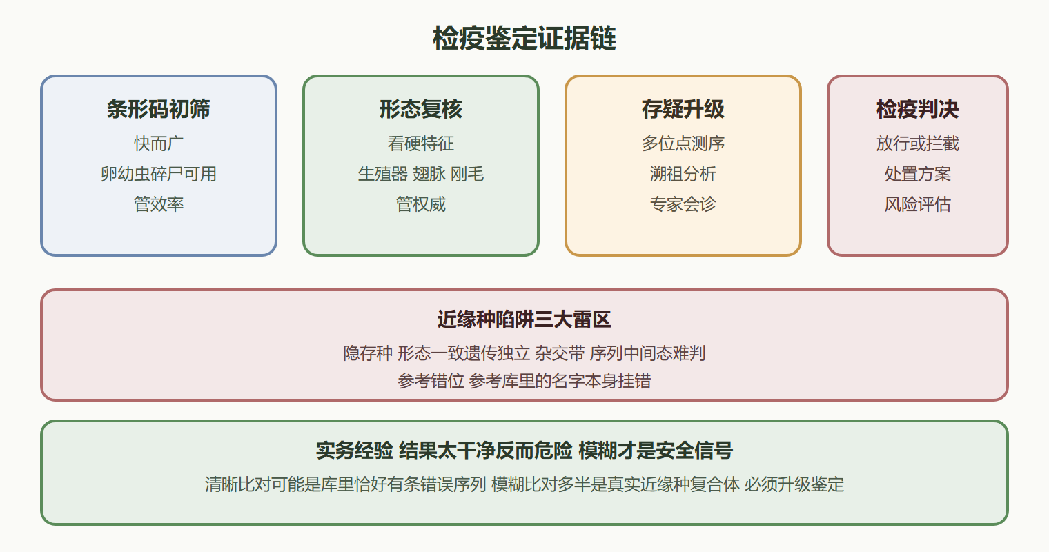 三、近缘种陷阱:检疫鉴定的雷区