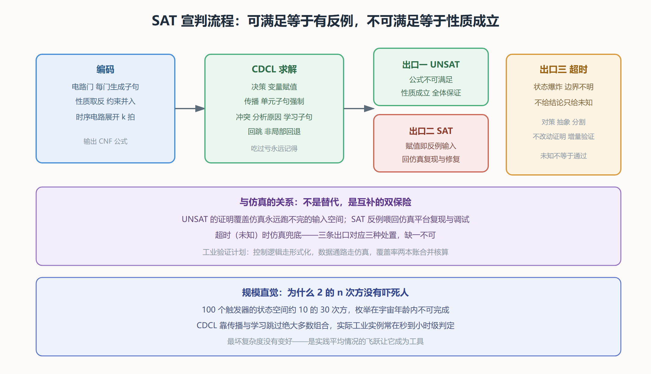 图:SAT 求解如何宣判一个电路性质