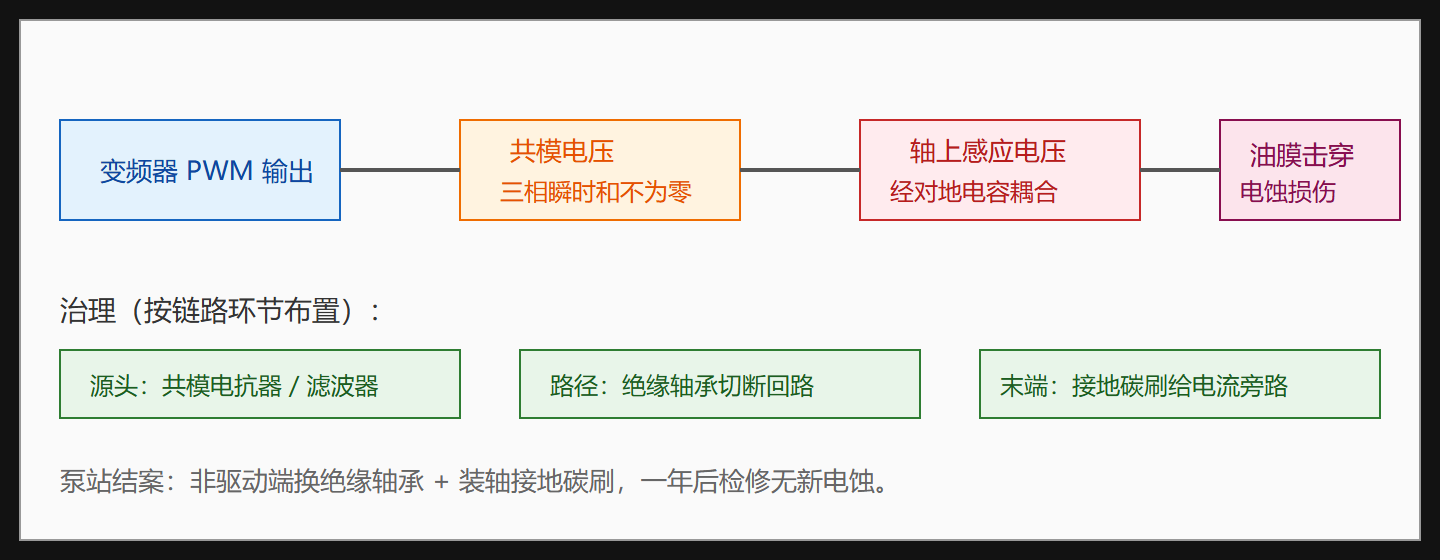 图:轴电流的形成路径与三道治理