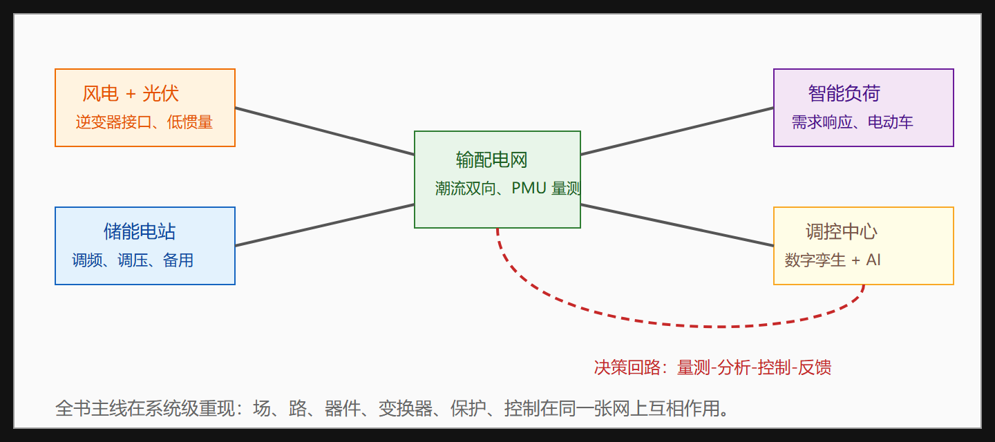 图:未来电网的"源-网-荷-储"交互全景