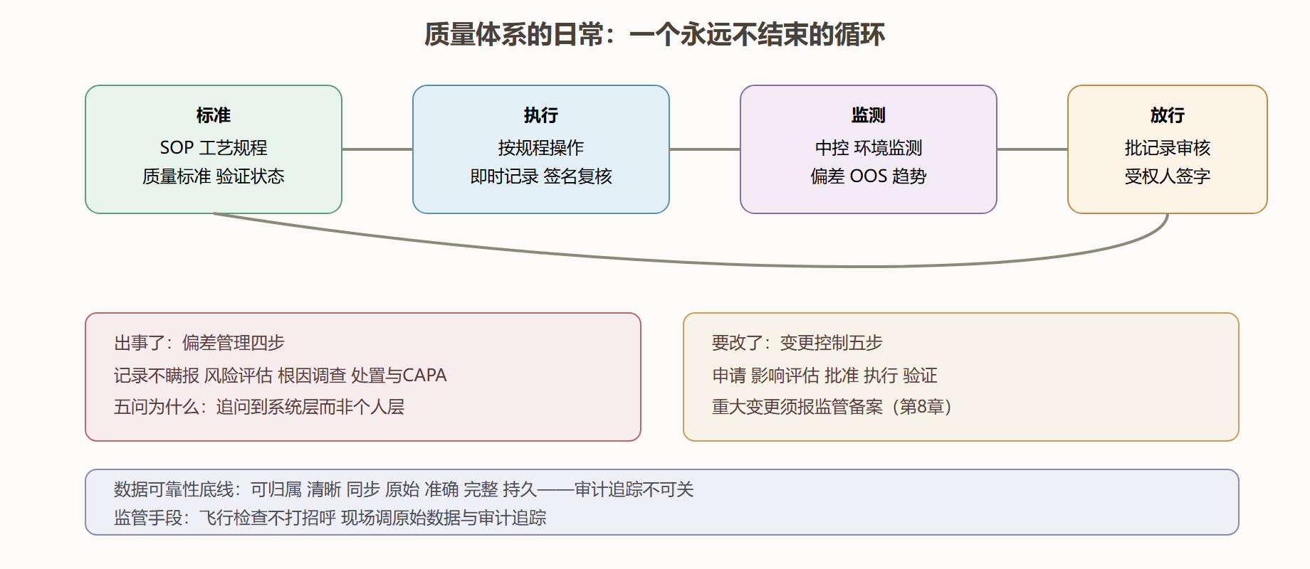图 6-3 GMP 质量体系的运作循环