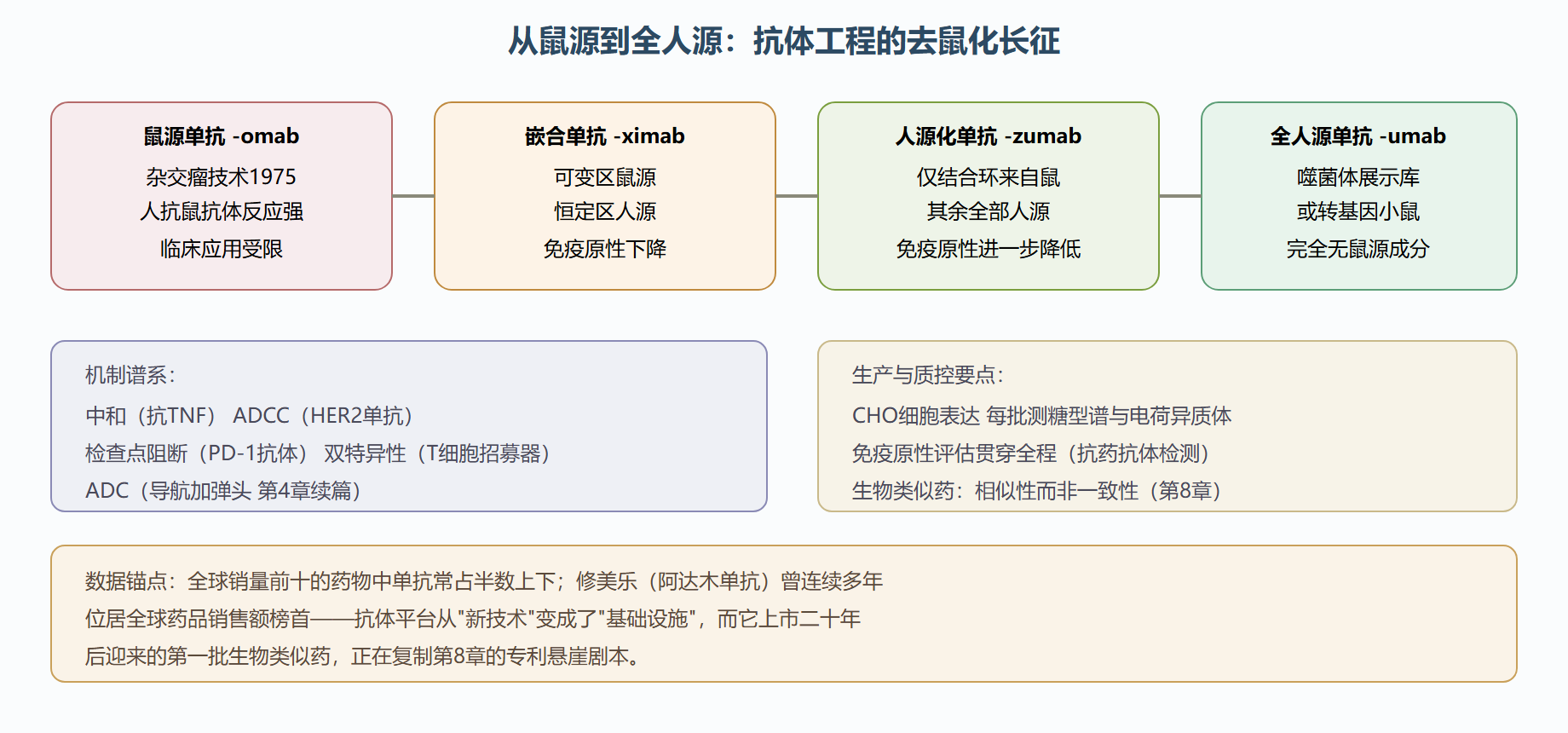 图 9-2 抗体药物的工程化谱系