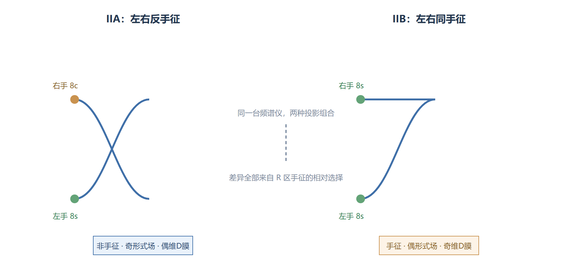 图 IIA 与 IIB:左右行波的手征组合