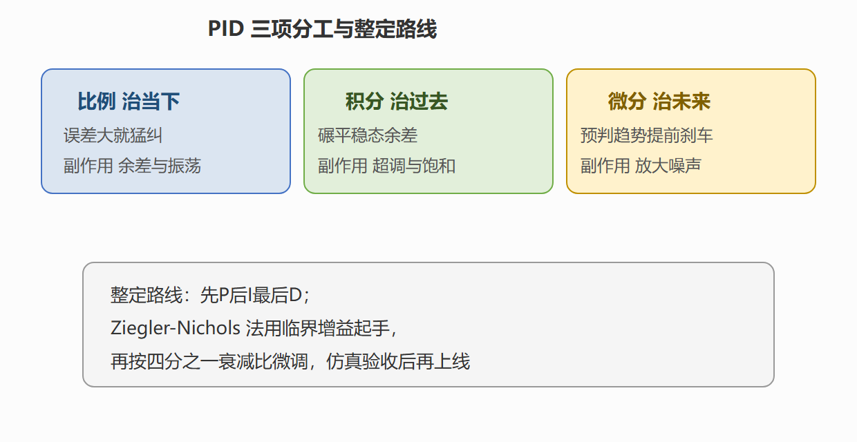 PID 三项与整定路线
