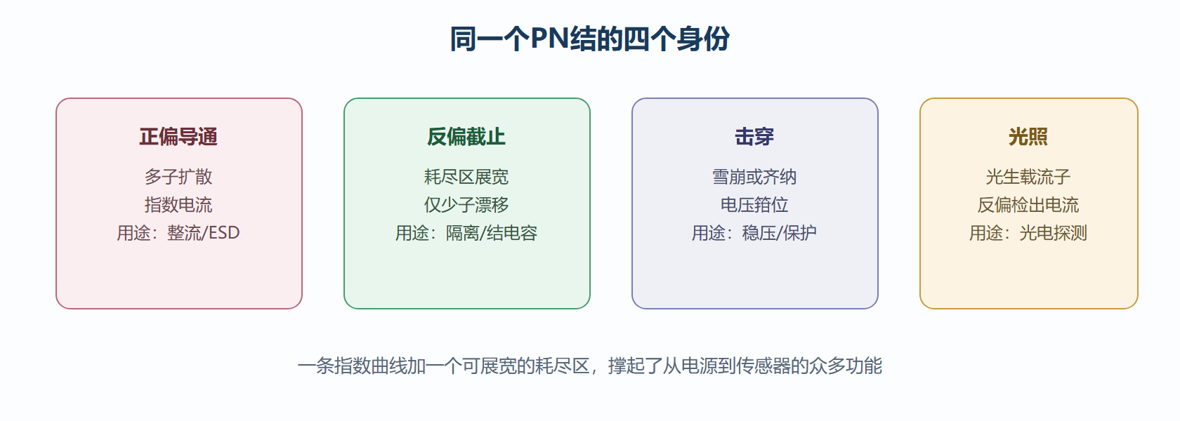 PN 结的四种工作状态