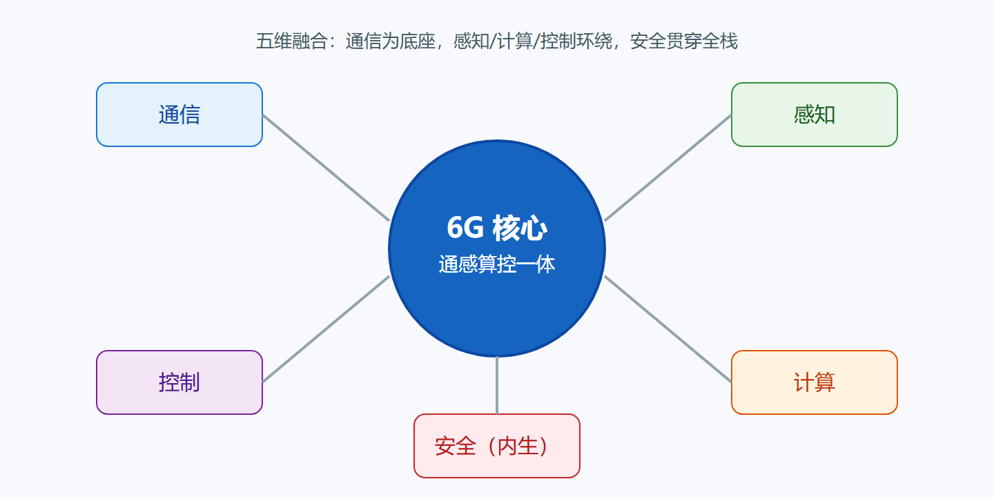 图：6G 通感算控一体架构