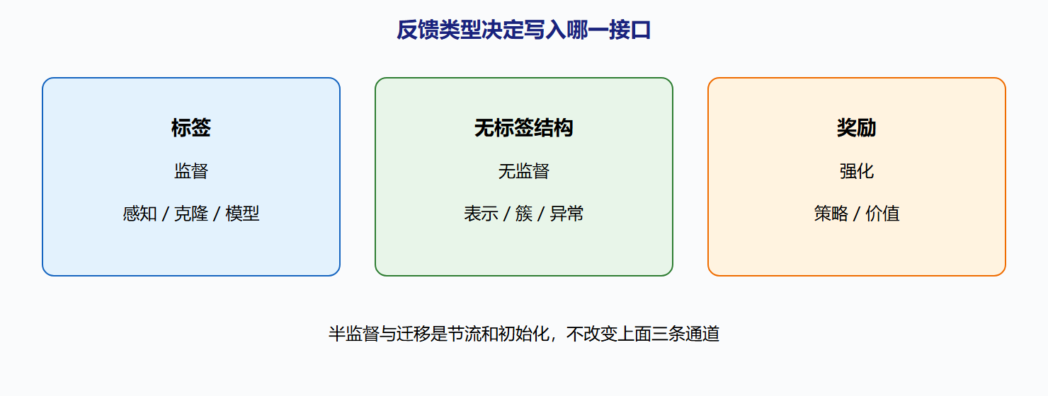 图:三种反馈三条写入通道