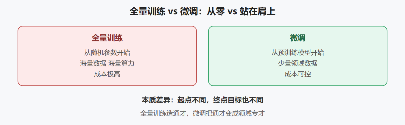 2.1 微调 vs 全量训练