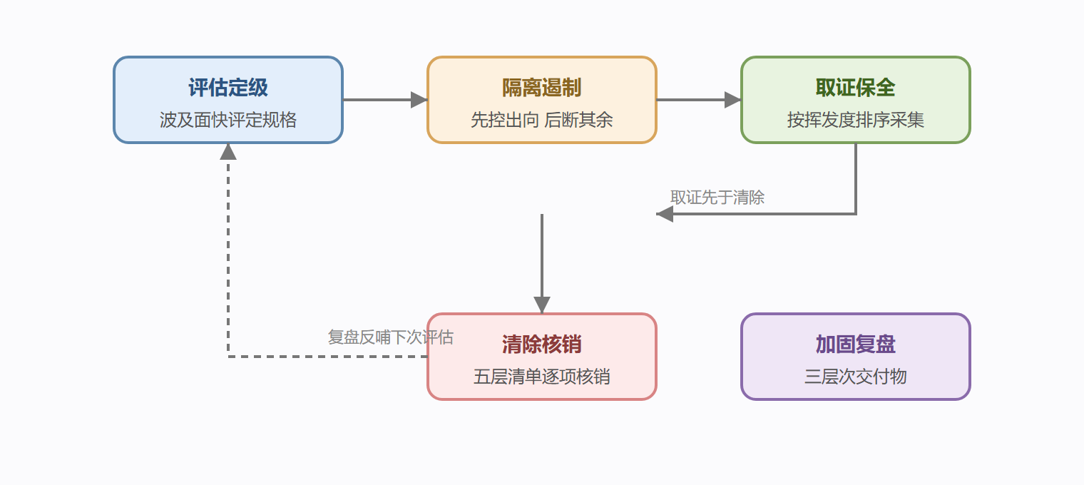 图 4-3 处置四阶段的环状关系