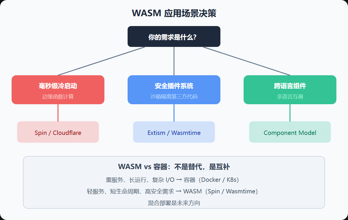 图：WASM 应用场景决策树