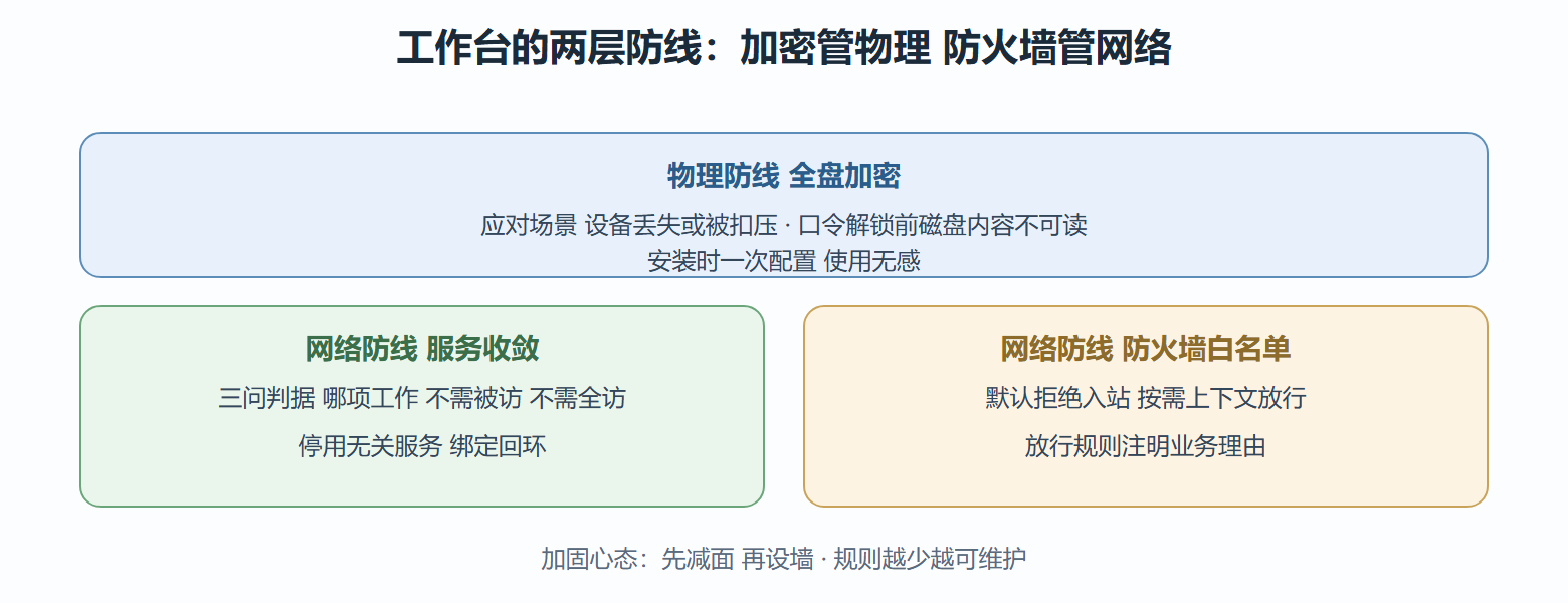 图 工作台加固的两层防线
