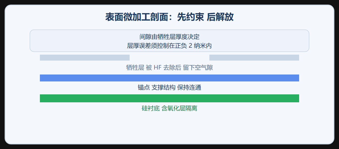 表面微加工层叠剖面