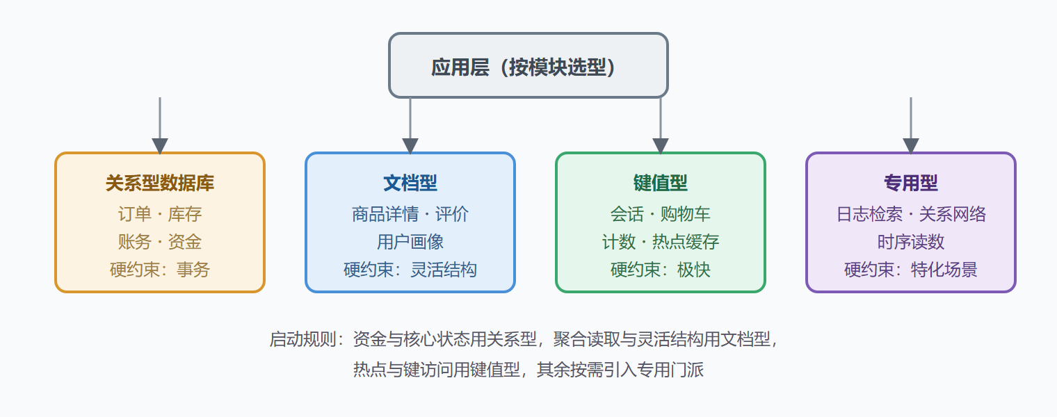 图:混合持久化的典型分工架构