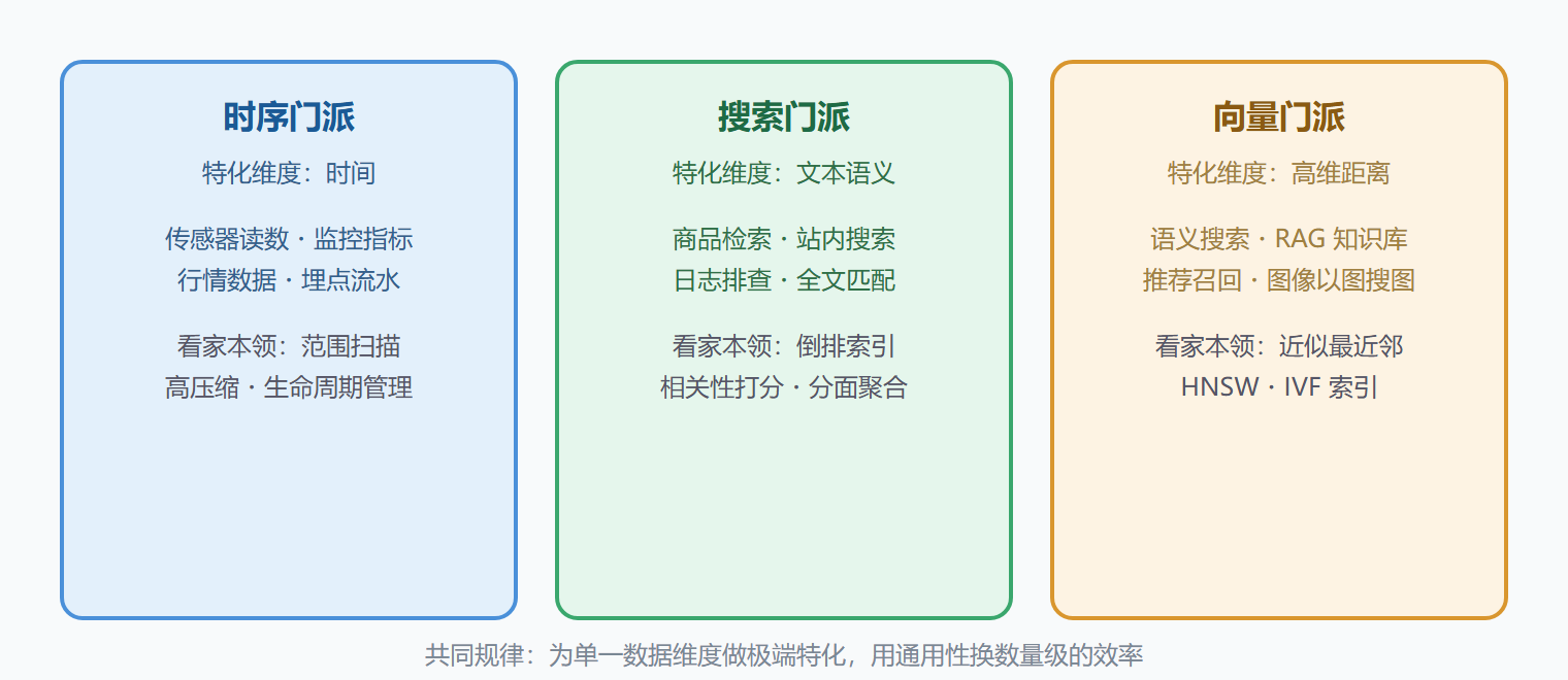 图：三大新兴门派的本命场景对照