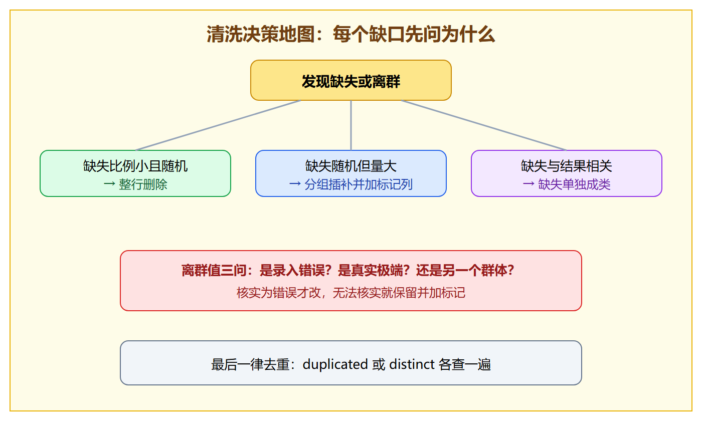 清洗决策地图