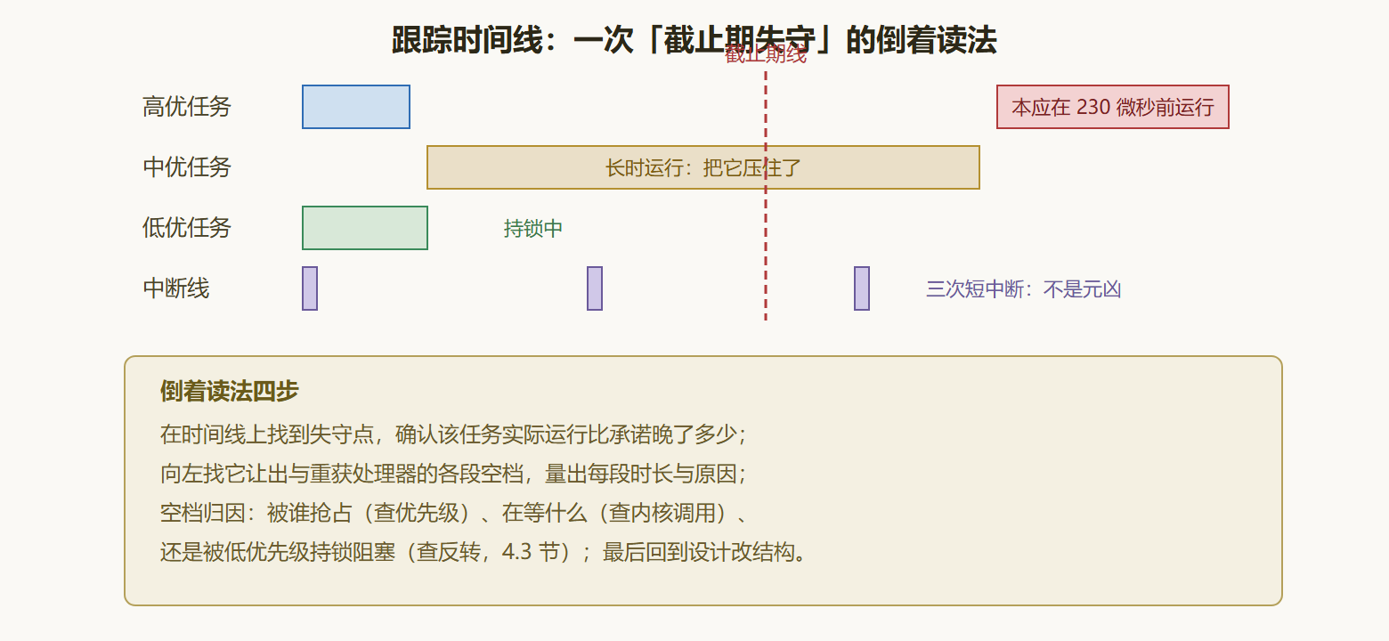 图:一条跟踪时间线的解读示范
