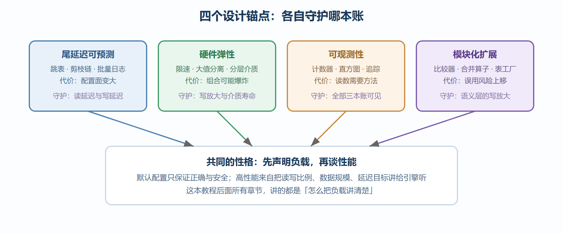 图1-3 设计锚点与三本账的对应关系