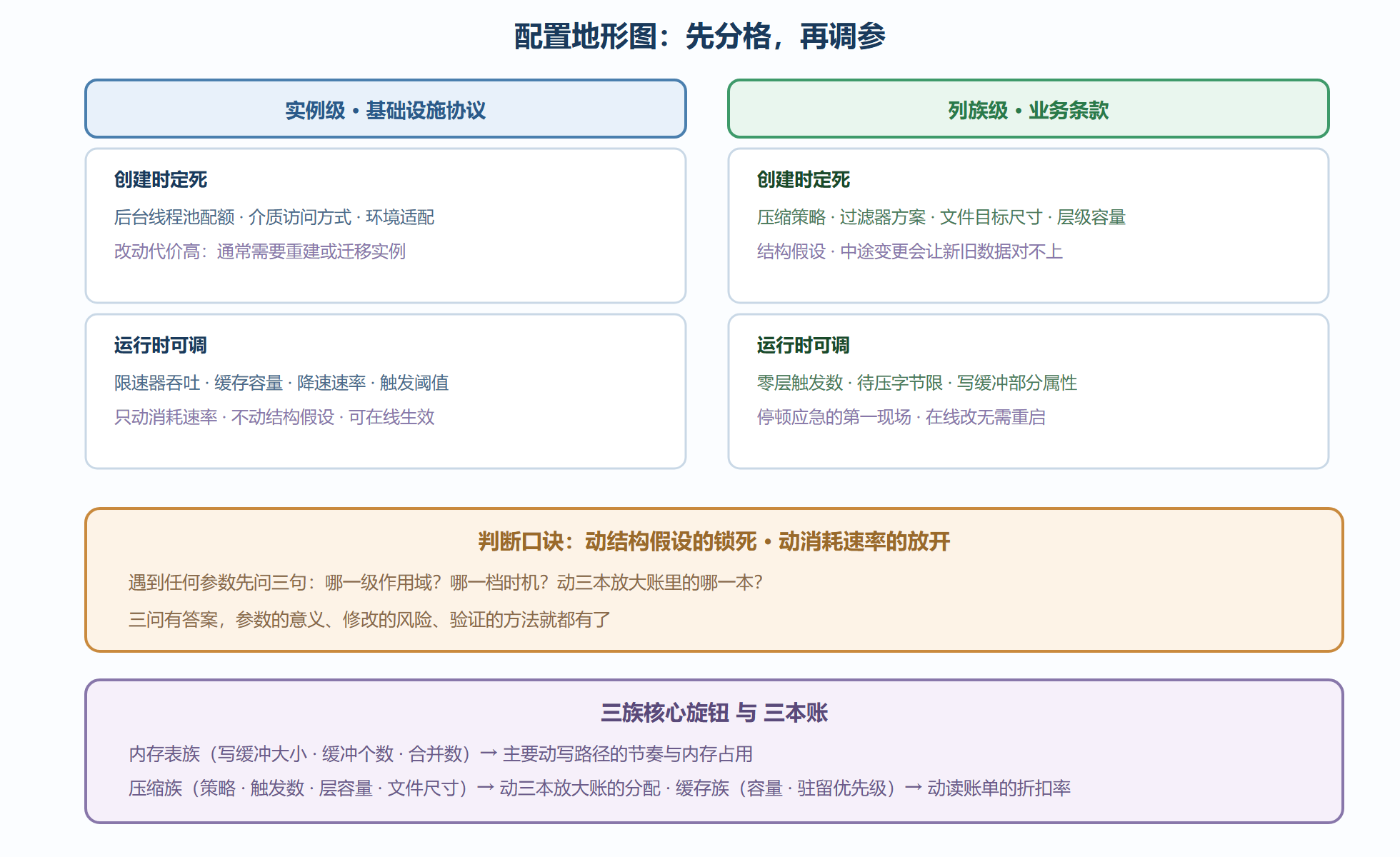 图8-1 参数体系的四格地形与三族核心旋钮