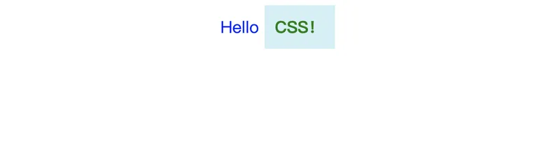 Hello CSS