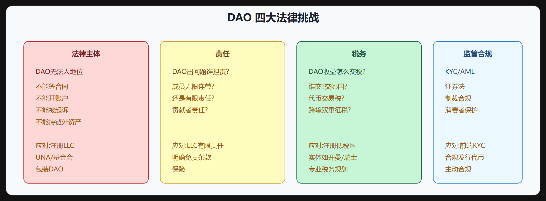 图 4-4 DAO 法律挑战