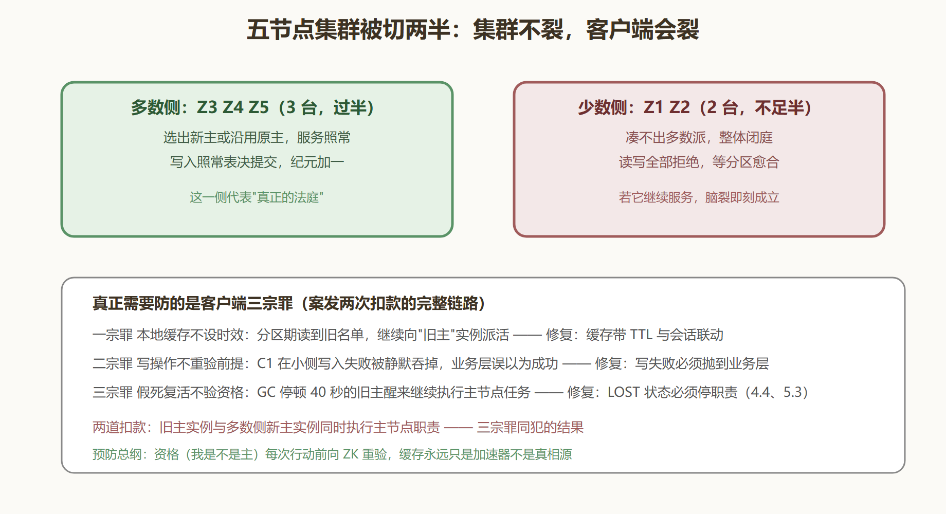 图:分区时的两侧命运与客户端三道防线